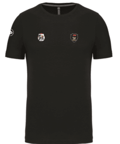 T-shirt Les Tigres d'Asnières XV du Tigre Rugby Asnières Noir Homme